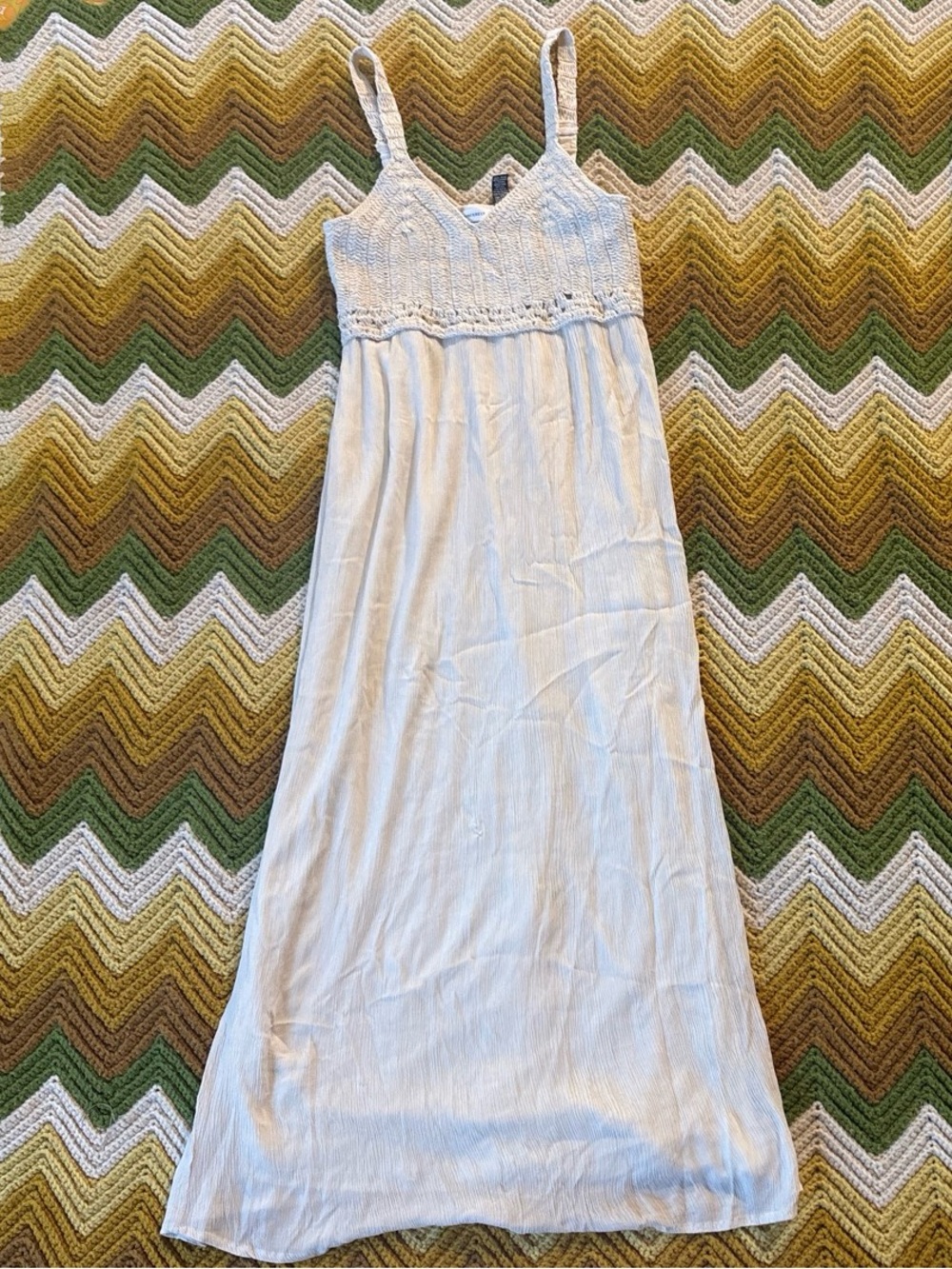 Sincerely Jules Cream crochet top maxi dress